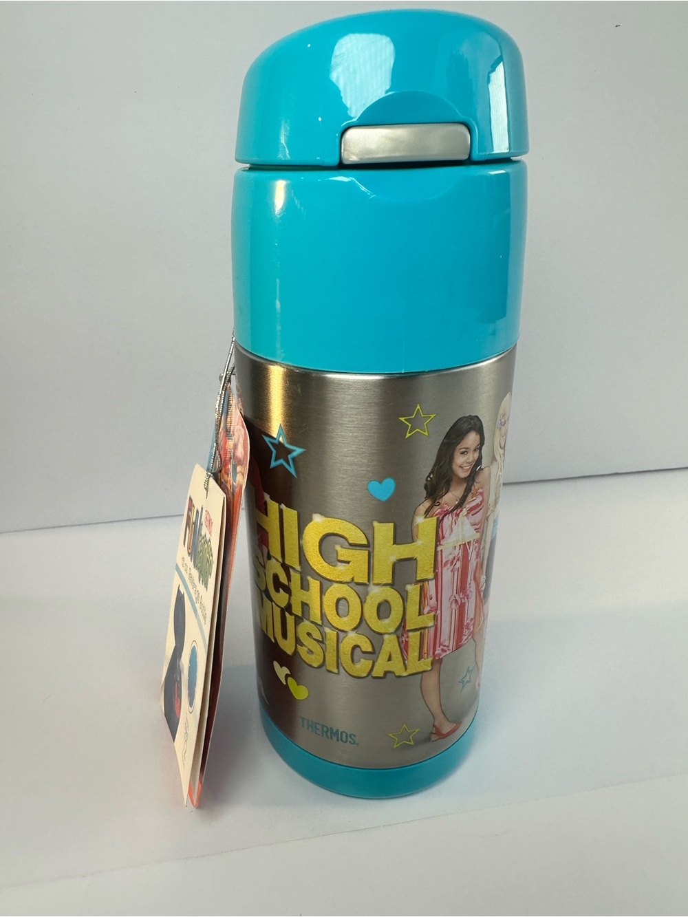 NWT Y2K Thermos High School Musical Blue Stainless Steel Travel Bottle
